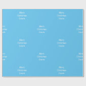 クリスマスパーソナライズされた紙 ラッピングペーパー (フラット)