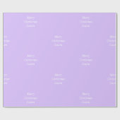 クリスマスパーソナライズされた紙 ラッピングペーパー (フラット)