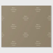 クリスマスパーソナライズされた紙 ラッピングペーパー (フラット)