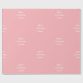 クリスマスパーソナライズされた紙 ラッピングペーパー (フラット)