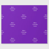 クリスマスパーソナライズされた紙 ラッピングペーパー (フラット)