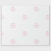 クリスマスパーソナライズされた紙 ラッピングペーパー (フラット)