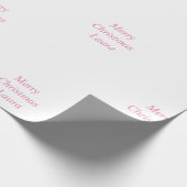 クリスマスパーソナライズされた紙 ラッピングペーパー (角)