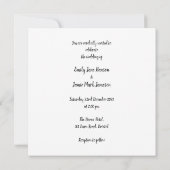 クリスマスパーソナライズされた結婚式招待状 招待状 (裏面)