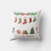 クリスマスパーソナライズされた装飾用クッション クッション (裏面)