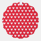 クリスマスパーソナライズされた雪だるま オーナメントカード (裏面)