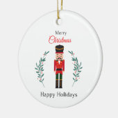 クリスマスパーソナライズされた飾りカスタムクリスマスo セラミックオーナメント (左)