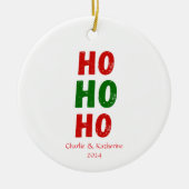 クリスマスパーソナライズされた飾りカスタムクリスマスo セラミックオーナメント (正面)