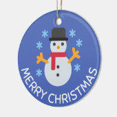 クリスマスパーソナライズされた飾りカスタムクリスマスo セラミックオーナメント (左)