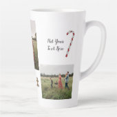 クリスマスパーソナライズされた3フォトコーヒーマグ カフェラテマグ (右)