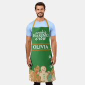 クリスマスパーソナライズされた エプロン (着用した状態)