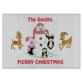 クリスマスパーソナライズされた カッティングボード (正面)