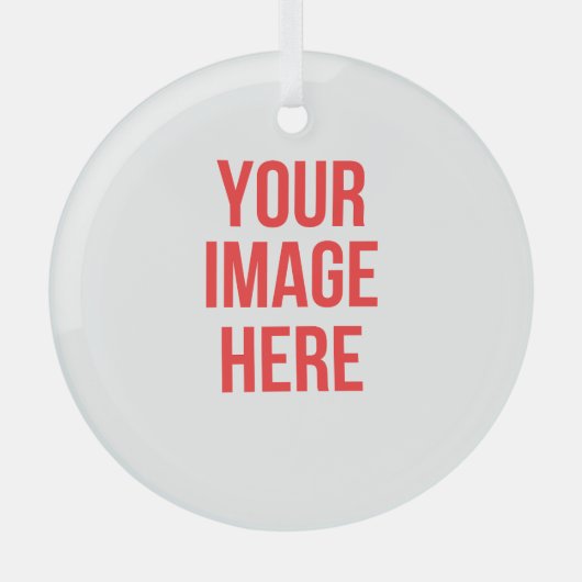 クリスマスパーソナライズされた ガラスオーナメント (正面)