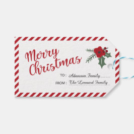 クリスマスパーソナライズされた ギフトタグ