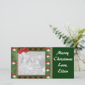 クリスマスパーソナライズされた シーズンカード (スタンド正面)