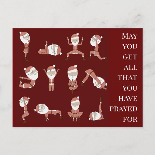 クリスマスパーソナライズされた シーズンポストカード (正面)