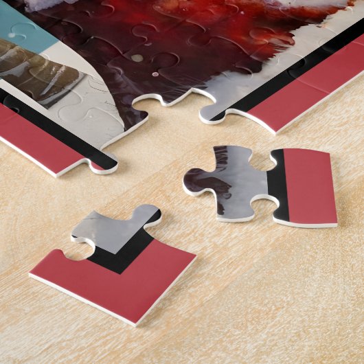 クリスマスパーソナライズされた ジグソーパズル (側面)