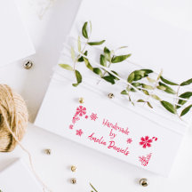 クリスマスパーソナライズされた・スノーフレーク・スタンプによる手作り