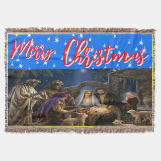 クリスマスパーソナライズされた、スロー、フリース&シェルパ スローブランケット