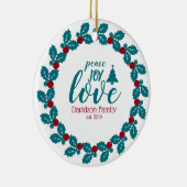 クリスマスパーソナライズされた セラミックオーナメント (右)