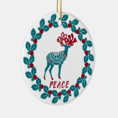 クリスマスパーソナライズされた セラミックオーナメント (右)