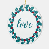 クリスマスパーソナライズされた セラミックオーナメント (左)