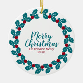 クリスマスパーソナライズされた セラミックオーナメント