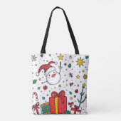 クリスマスパーソナライズされた トートバッグ (裏面)