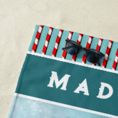 クリスマスパーソナライズされた ビーチタオル (インサイチュ)