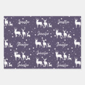 クリスマスパーソナライズされた ラッピングペーパーシート (正面2)