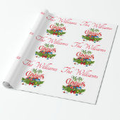 クリスマスパーソナライズされた ラッピングペーパー (アンロールド)