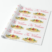 クリスマスパーソナライズされた ラッピングペーパー (アンロールド)