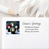 クリスマスパーソナライズされた ラベル (インサイチュ)