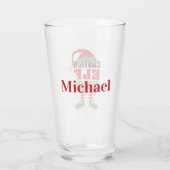 クリスマスパーソナライズされた「注意、小妖精や小人ウォッチング」 タンブラーグラス (裏面)