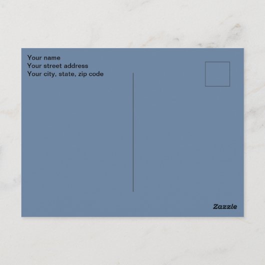 クリスマスパーソナライズされた（鳥）ショウジョウコウカンチョウはがき、はがき ポストカード (裏面)