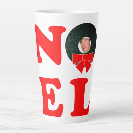 クリスマスパーソナライズ NOEL カフェラテマグ (正面)