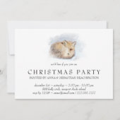 *~*クリスマスパーソナ企業のルキツネAp18スノーウィー 招待状 (裏面)