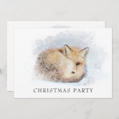 *~*クリスマスパーソナ企業のルキツネAp18スノーウィー 招待状 (正面/裏面)