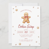 クリスマスパーティのお誘い クッキー交換 シーズンカード (正面)