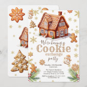 クリスマスパーティのお誘い 招待状 (正面/裏面)