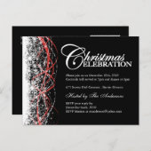 クリスマスパーティの招待状はがき インビテーションポストカード (正面/裏面)