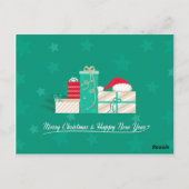 クリスマスパーティの招待状はがき ポストカード (裏面)