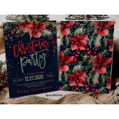 クリスマスパーティの招待状ウィンターウィンターベリー 招待状