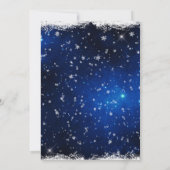 クリスマスパーティの招待状ウィンターサンタトインデア 招待状 (裏面)