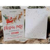 クリスマスパーティの招待状ウィンターサンタトインデア 招待状