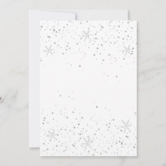 クリスマスパーティの招待状ウィンターサンタトインデア 招待状 (裏面)