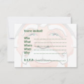 クリスマスパーティの招待状カスタムサンタカード 招待状 (裏面)