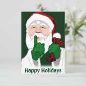 クリスマスパーティの招待状カスタムサンタカード 招待状 (スタンド正面)