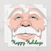 クリスマスパーティの招待状カスタムサンタカード 招待状 (正面/裏面)