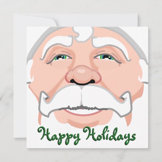 クリスマスパーティの招待状カスタムサンタカード 招待状 (正面)